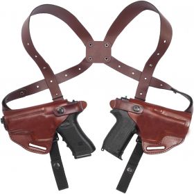Latest Leather Double Guns Shoulder Holster For All Guns