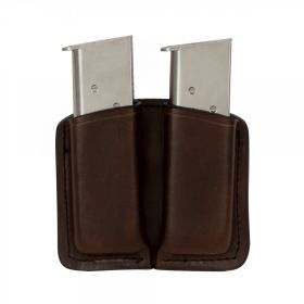 Leather Double Magazine Pouch For All