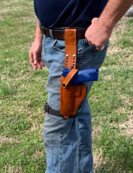 Leather Drop leg option for field holsters For All Guns
