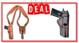 Leather Shoulder Holster With Iwb Holster For All 1911 Guns