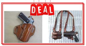 Leather Shoulder Holster With Leather Owb Holster For All Guns
