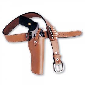 Traditional  Belt Holster With Bullet Pocket For All Revolvers